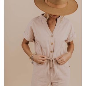 Tan Roolee Jumpsuit